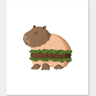 Capybara Burger (Capyburger) Posters and Art